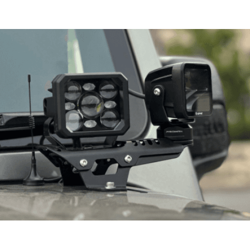 Proman4x4 Thar Roxx Rotatable Windshield Light Brackets