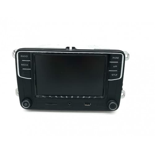 Rcd340G Head Unit For Vw And Skoda Bluetooth Apple Carplay Android Auto Mirrorlink Reverse Camera Support Ops Display