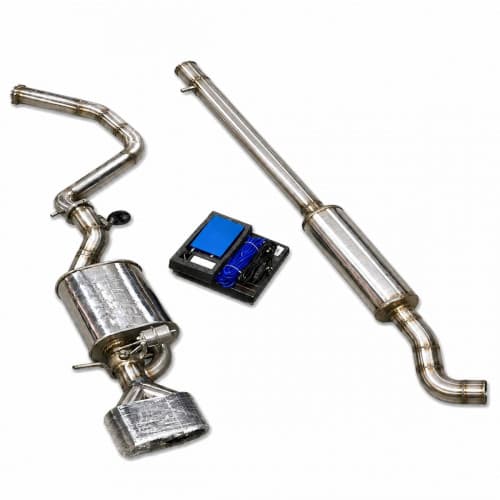 Volkswagen Polo Catback Exhaust System with Akrapovic Tip